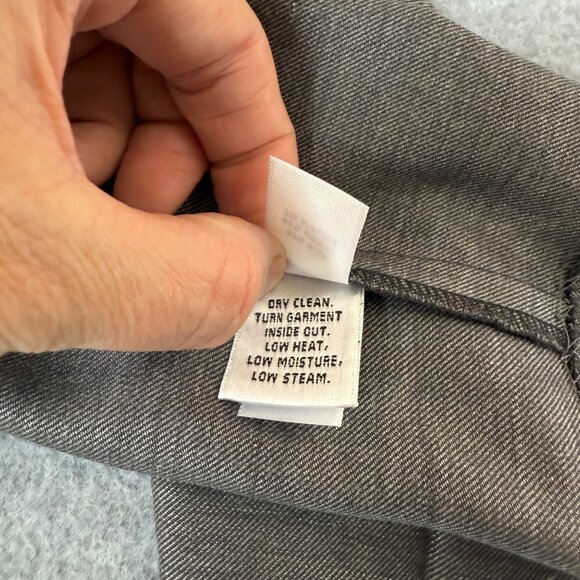 St John Womens Gray Trousers Pants Straight Leg‎ Wool Blend Office Slacks Size 8 - Picture 9 of 14